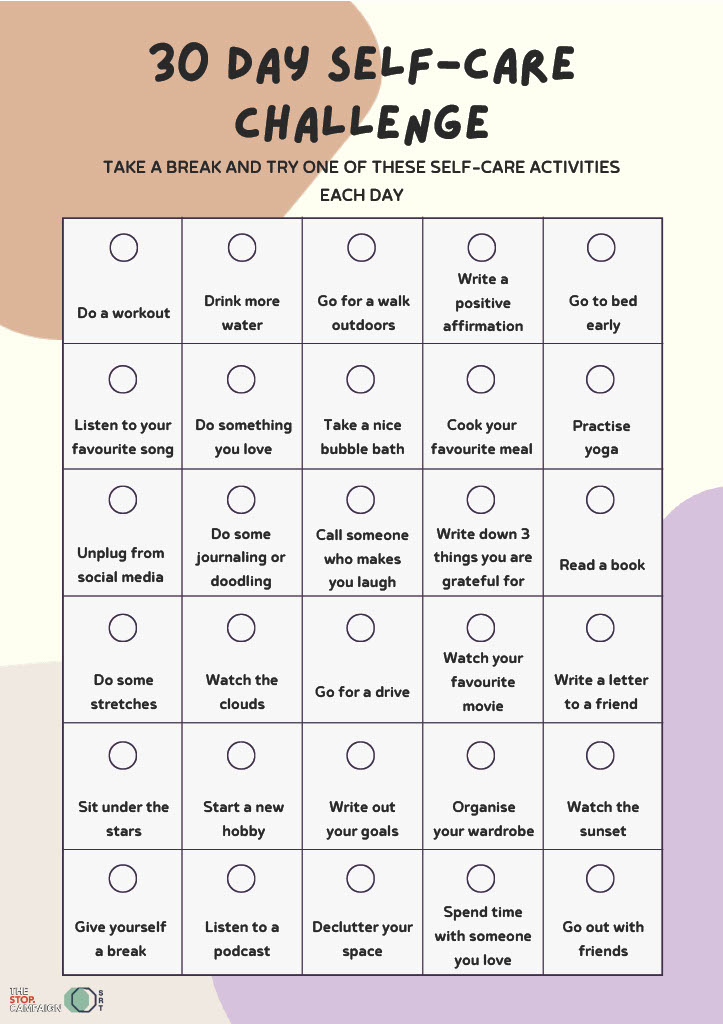 30 day self-care challenge